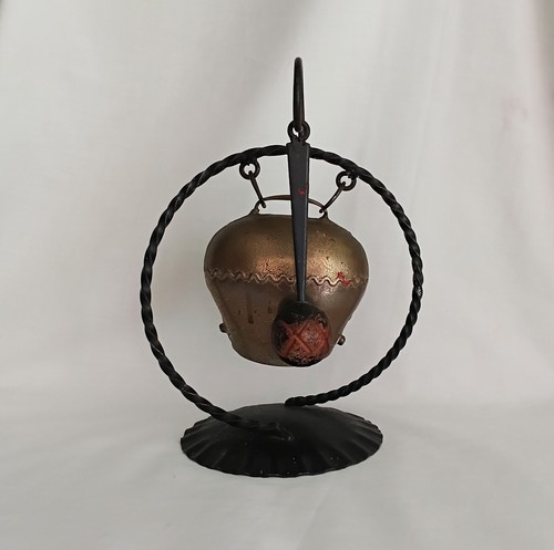 Vintage handmade brass cow