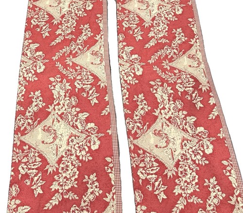Vtg red toile - red,