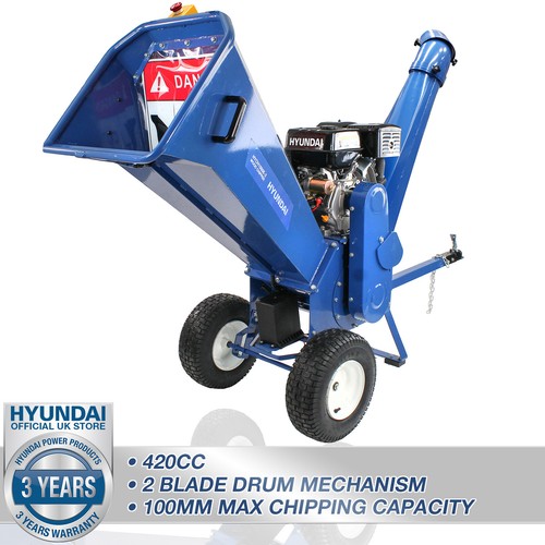Petrol wood chipper shredder - wood,