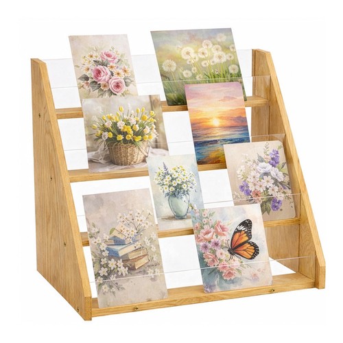 Tier card display - 4-tier, stand