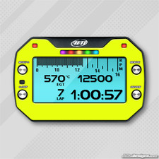 FLUORESCENT YELLOW STYLE GEL STICKER FOR MYCHRON 5 - KARTING