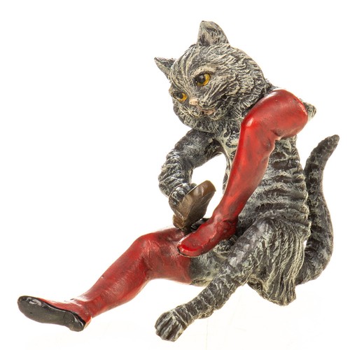 Bronze sculpture the puss - , in