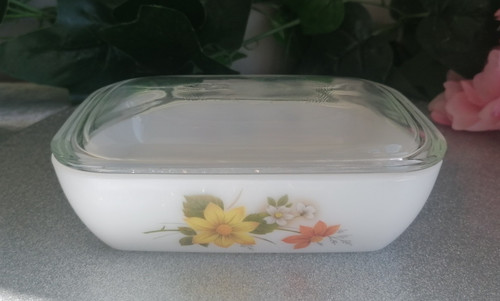 Vintage pyrex autumn - vintage, gold