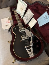 ✮AMAZING ✮ Gretsch G-6128 T ✮ DUO JET ✮BIGSBY✮JAPAN ✮GLOSS BLACK ✮HARD CASE COA✮