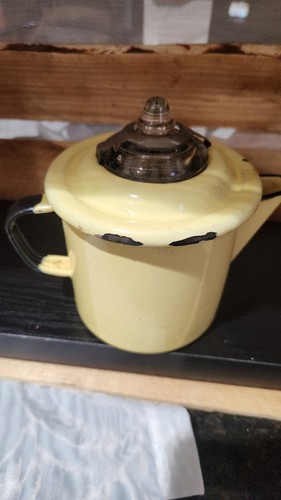Vintage yellow enamel - (rare)vintage,