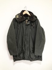 Barbour A150 Beaufort Wax Jacket Green Size C40 / 102cm Large 80s with A128 Hood