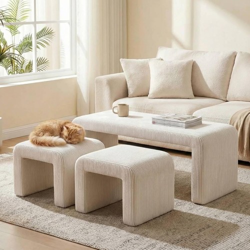 Nesting ottoman bench set - nesting,