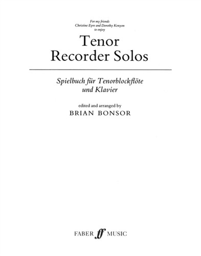 Tenor recorder solos part - tenor,