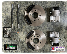 Full Rear Brake Kit Fiat Bertone X1/9 X19 Calipers Discs Pads Hoses & Hardware