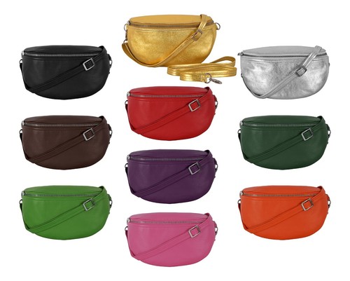 Womens real leather bum - bum, bag