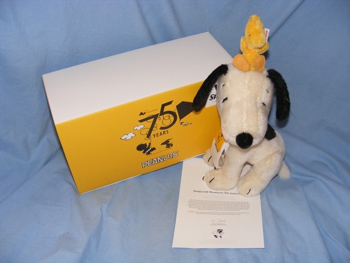 Steiff snoopy with woodstock - snoopy,