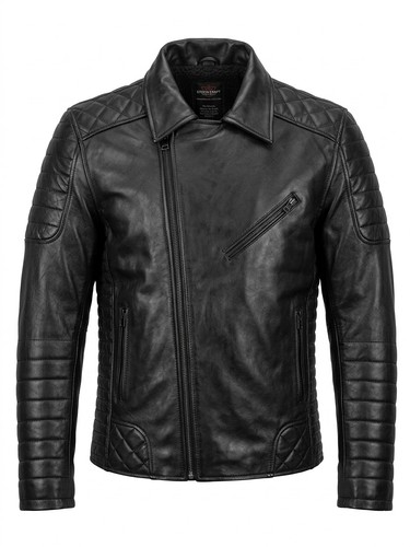 Men black real - men's, leather