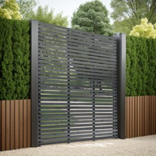 Wooden Slatted Garden Fence Panels Pressure Treated Fencing Panels Horizontal
