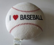Vintage "I Love Baseball" pillow Trendco 11" across