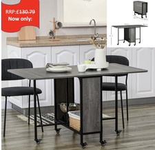 Mobile Drop Leaf Table Folding