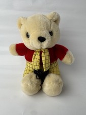 Vintage 80’s Rupert Bear Medium Soft Toy Plush PLAY MARKERS Scarf Retro Toy