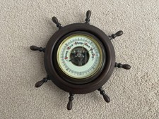 Ships Wheel Barometer West