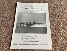 FABK17 ADVERT 11X8 SHORT BROTHERS WORLD'S FASTEST FLYING BOAT SHETLAND