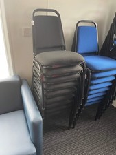 Banqueting Stacking Chair with Black Frame