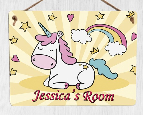 Personalised unicorn door - personalised,