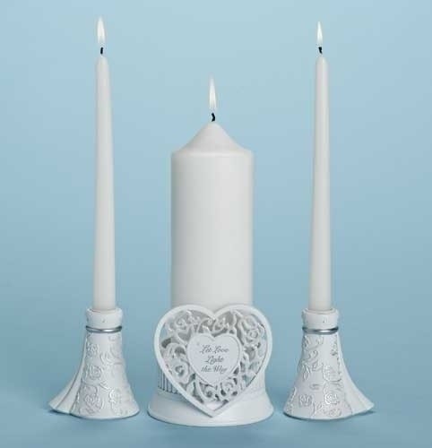 Unity candle holder set with - set,
