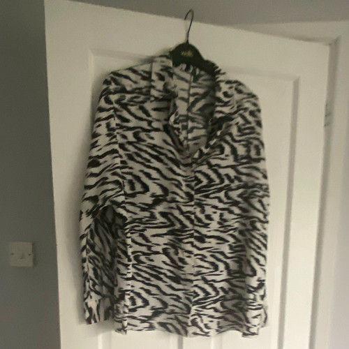 Ladies zebra print - zebra, blouse