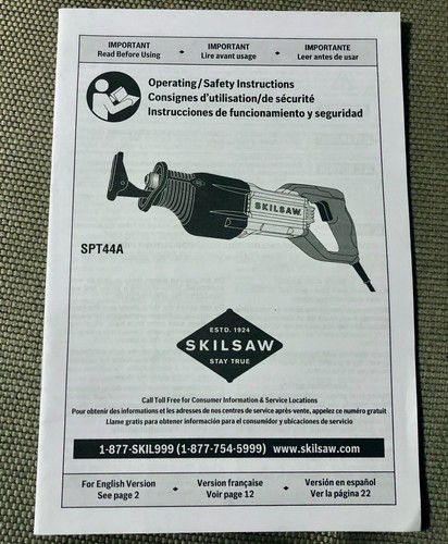 Spt44a skilsaw reciprocating - skilsaw,