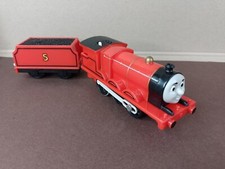 James Train And Tender - Tomy Trackmaster -  Tested & Working - Thomas & Friends