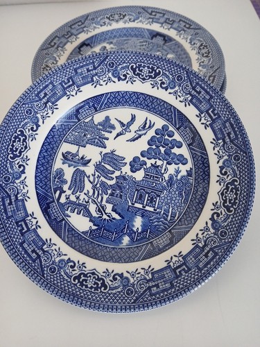 Churchill blue willow pattern - blue,