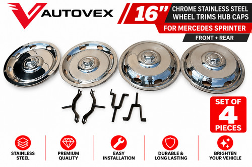 Stainless steel wheel - "16",