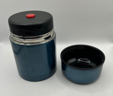 Metallic Blue Stainless Steel 16oz Soup / Food Flask Thermos Container