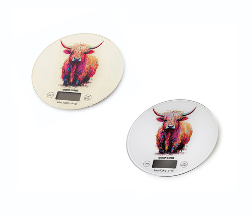 Glass digital kitchen scales - glass,
