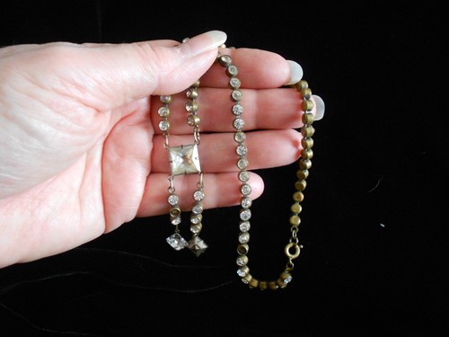 Antique paste necklace - necklace,