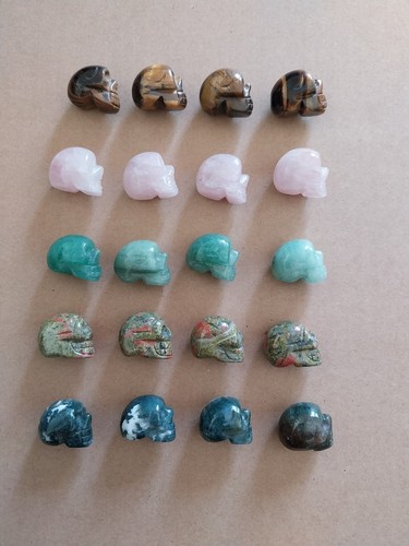Crystal skulls joblot - 20,