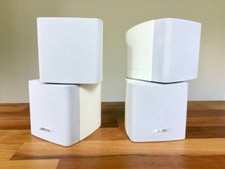 2 X BOSE WHITE DOUBLE CUBE