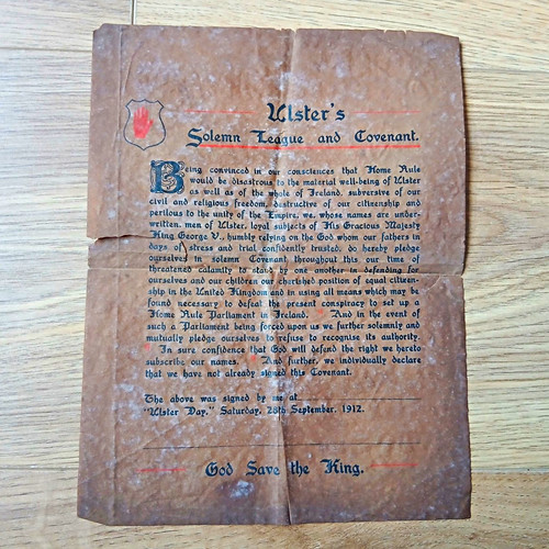 Ulster solemn league and - ulster,