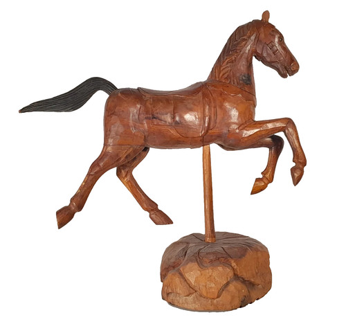 Antique large horse - horse, carousel