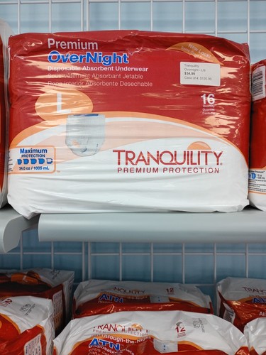 Tranquility adult diapers - adult, l