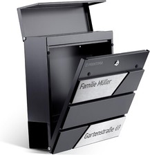 ⭐ Letterbox Post Box Wall Mounted Mailbox Newspaper Roll STEEL Mailbox ⭐