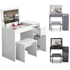 Dressing Table with drawers Mirror Stool Set Bedroom Makeup Desk Vanity table