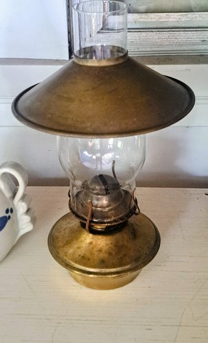 Vintage copper oil lamp - oil,