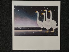 Mackenzie Thorpe - Snowgeese - Rare Unsigned Print - A Great Image 