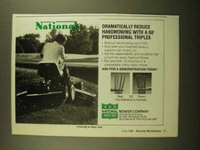 1988 National Mower Company Ad - Dramatically Reduce Handmowing