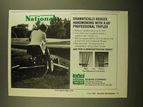 1988 national mower company - national,