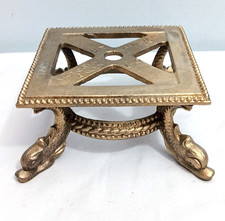 Vintage Spelter Dolphin Footed