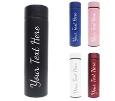 Personalised Laser Engraved 500ml Flask Custom Name/Message Hot and Cold Drink