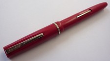 Vintage Osmiroid No 65 Pen Mk II – Red with Italic Fine Straight Nib