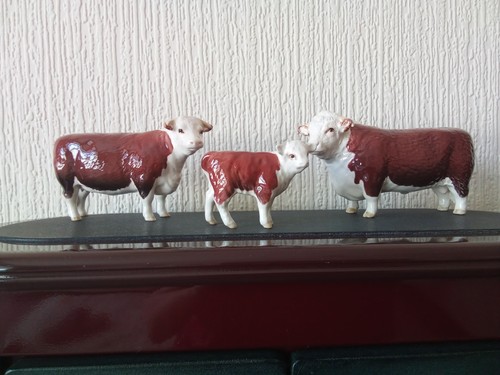 Beswick cows hereford bull - -,