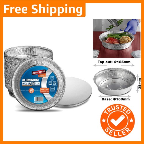 20pc aluminum foil pie cases - pie,