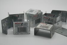 20 X Metpost Metclip Type 51 Galvanised Steel 52 mm, Uk Made Met Post Brackets